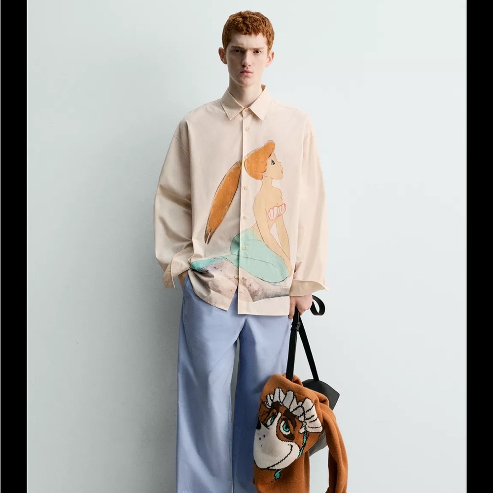 Harry Lambert for Disney Peter Pan Mermaid Button Down - Picture 2 of 6